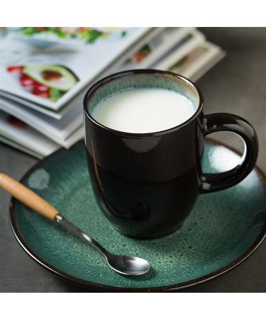 Porcelain Plate Bowls and Saucers Malachite Green Ceramic Plates and Bowls Set Eco Friendly Porcelain Dinner Cutlery Set Kitchen Dish Plate Spoon Accessories (Color : Cup) (Color : 7.75 Inch) - Buy Online on GoSupps.com