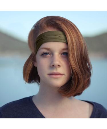 Achilles Hose Scarf | Breathable Multifunctional Face Mask & Neck Scarf | Khaki Green 24x50cm | Sports & Oral Protection - Buy Online on GoSupps.com