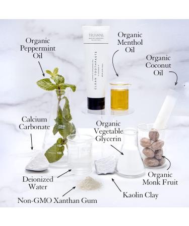 Truvani Fluoride-Free Natural Peppermint Toothpaste - Paraben & Carrageenan Free (4.5 oz) - Buy Online on GoSupps.com