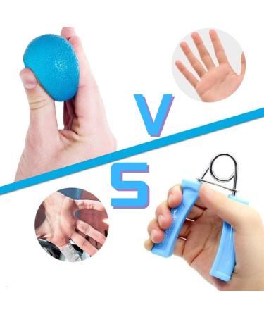 Dairf Hand Trainer & Finger Trainer Kit - Egg-Shaped Grip Balls (3 PCs) + Finger Trainer for Hand Strengthening Pressure Relief & Rehabilitation | International Shipping Available - Buy Online on GoSupps.com