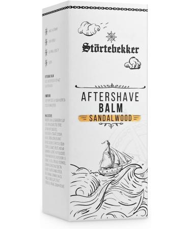 St rtebekker Premium Aftershave Balm for Men - Against Skin Irritations Razor Burn - Skin Care After Shaving - Pleasant Scent - Aftershave Balm (Sandalwood) - Buy Online on GoSupps.com