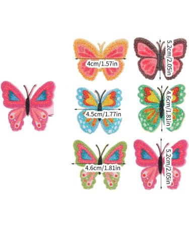 xbiez Vibrant Butterfly Hair Clip for Teens Girl Fashion Fabric Hairclip Side Bangs Bobby Pin Snap Clip Elegant Hair Ornament Red - Buy Online on GoSupps.com