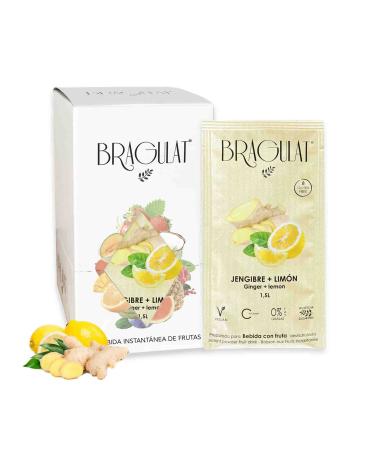 BRAGULAT BRAGULAT | Ginger and Lemon Fruit Drink | Powdered Drink | Sugar-Free and Vitamin C | 15 Sachets