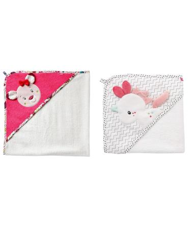Fehn Badaguch Baby Sweetheart - Bathing towel Kinder Poncho made of cotton & bath towel baby unicorn - bath towel children Poncho from terry bundle with a bath towel