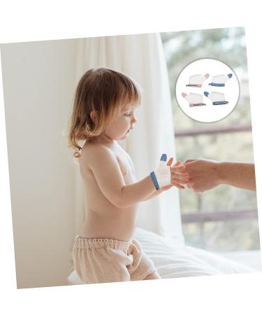 Cabilock 2 Pairs Anti-Eating Gloves for Kids - Nail & Thumb Protector for Infants - Anti Thumb Sucking Mitten - Baby Finger Guard - White 12.5x7x0.5 - Buy Online on GoSupps.com