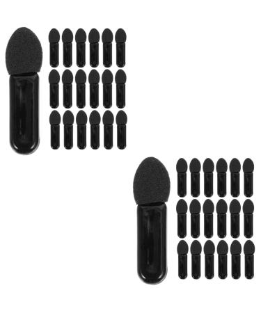 Beavorty 200 Pcs Mini Eyeshadow Swab Foam Eyeshadow Cosmetics Eyeshadw Brush Makeup Wand Plastic