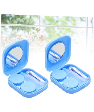 Partykindom 2-Part Contact Lens Case Set - Durable Lens Holder & Storage Box for Safe Lentil Care - Buy Online on GoSupps.com