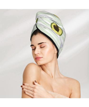 Buy Avocado Hair Microfiber Towel Wrap | Super Absorbent Coral Velvet Quick Dry Cap for Women | Ideal for Long Curly & Thick Hair - Buy Online on GoSupps.com