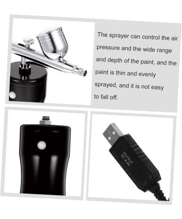EXCEART 1 Set Airbrush Set Car Air Compressor Mini Nail Decorations for Nail Art Car Kit Nail Art Makeup Air Brush Car Decoration Nail Tools Make up Kit Air Pump to Color Black 15.5X10cm - Buy Online on GoSupps.com