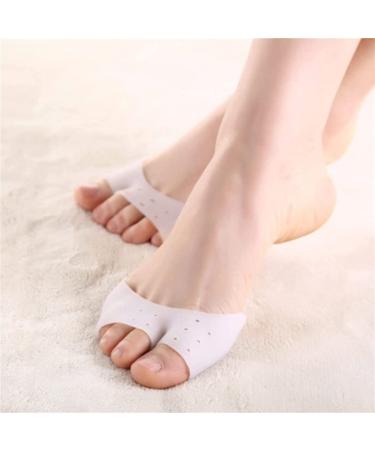 1 pair of correction paves for soft toe correction of the dallet Valgus silicone forefoot pillow gel orthosis separate toes foot care tool (k)