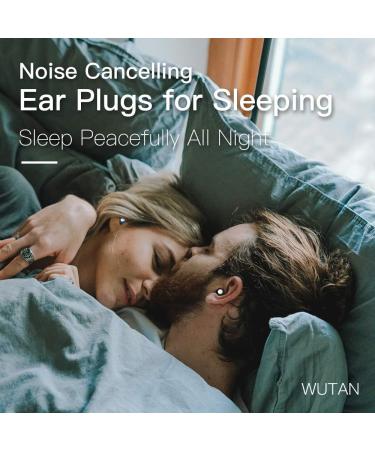 Shop WUTAN Noise Cancelling Ear Plugs for Sleeping - Comfortable Silicone 14-38dB Noise Reduction for Travel Concerts & Daily Use - Reusable Black Red (S/L - Buy Online on GoSupps.com