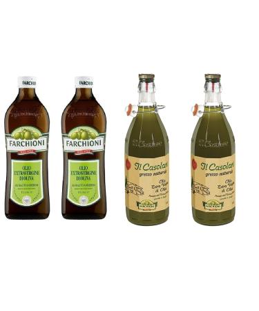 Farchioni Farchioni Extra Virgin Olive Oil Il Casolare Grezzo + 2 Farchioni Classico Extra Natives Olive Oil 1 Litre