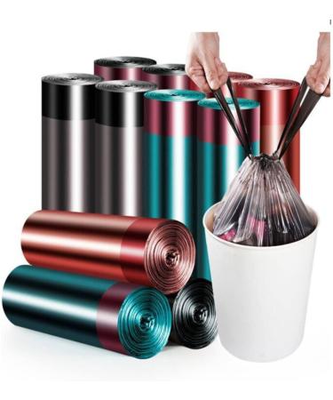 Garbage Bag Household Portable Thickened Large Vest Drawstring Closed Kitchen Black Plastic Garbage Bag Caisesuiji 1juan - Buy Online on GoSupps.com
