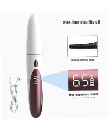 Buy Heated Eyelash Curler - 4 Temp Settings Anti-Scalding Rechargeable with LED Display - Perfect Gift for Girls & Women - Buy Online on GoSupps.com