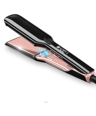 Wide Version Infrared Hair Straightener Negative ion with Vibration Hair Straightener clipboard Curly Straight Dual-use