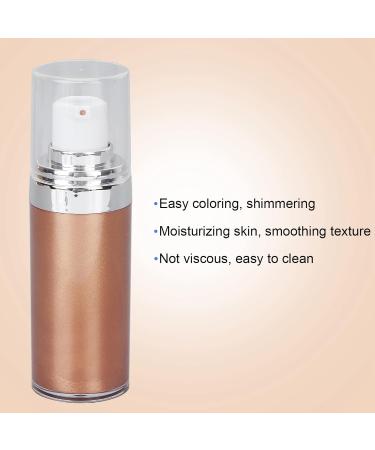 Shimmering Glitter Body Makeup Moisturizing Liquid Cream Skin Highlighter Lotion for a Luminous Look Perfect for Cosplay Parties(#3 Bronze Gold) - Buy Online on GoSupps.com