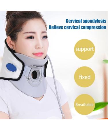 Adjustable Cervical Traction Collar - Inflatable Neck Device for Home Use | Improve Spine Alignment & Comfort - Buy Online on GoSupps.com