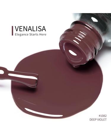 VENALISA 12ml Coffee Color Gel Nail Polish | Soak Off UV LED Natural Nail Gel | DIY Manicure French Gifts - Deep Violet 0.43 OZ - Buy Online on GoSupps.com
