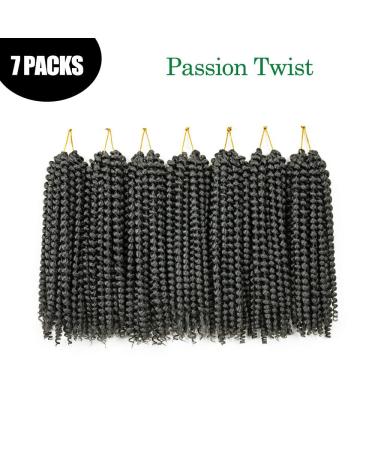 Passion Twist Hair - 7 Packs 12 Inch Crochet Braids Water Wave - YDDM Synthetic Extensions for Bohemian Styles - Buy Online on GoSupps.com