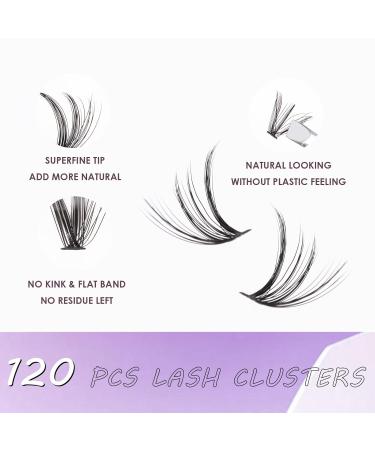 DIY Eyelash Extensions - 120 Individual False Eyelashes for Beginners | Reusable 10-16mm C/CC/D Curl | 30D Pack - Buy Online on GoSupps.com