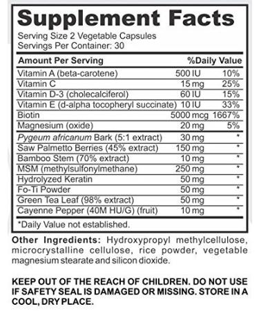 Powerful Hair Plus: Unique Biotin Hair Vitamins for Hair, Skin & Nails - 30 Day Supply - Promotes Growth & Addresses Vitamin Deficiencies for Men and Women - Buy Online on GoSupps.com