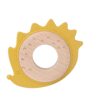 Wooden Silicone Teething Ring - Animal Shape Baby Chewing Ring for Newborns 0-12 Months - Buy Online on GoSupps.com