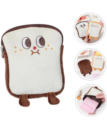Lurrose Aunt's Towel Storage Bag | Plush Purse for Feminine Hygiene Products | Period Bag with Zipper Closure | Cute and Convenient Storage Solution 15.4X12.2CM - Buy Online on GoSupps.com