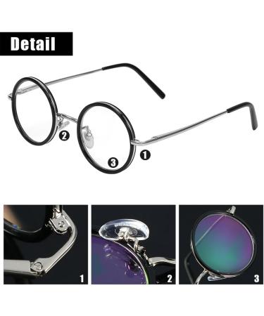 Retro Round Resin Reading Glasses for Presbyopia - Lightweight Magnifying 1.0/1.5/2.5/3.0/3.5 Strength | Fatigue Relief - Buy Online on GoSupps.com