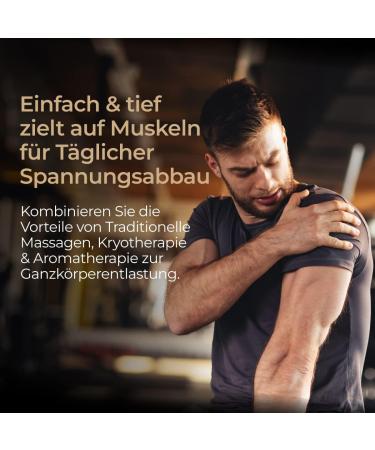 Gya Labs 3-in-1 Cold Massage Rollerball | Cryotherapy Heat Therapy & Aromatherapy Tool for Back & Face Massage - Buy Online on GoSupps.com