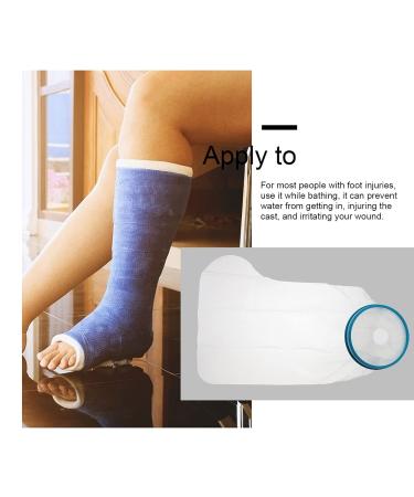DOITOOL Foot Sleeve for Shower - White Waterproof Leg Cast Cover for Injured Foot - Buy Online on GoSupps.com