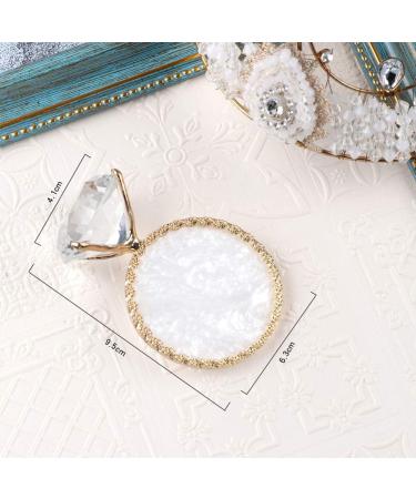 Golden Edge Resin Nail Art Palette | Diamond Base Mixing Plate for Nail Polish & Cosmetic Makeup | Perfect Nail Art Accessories - Buy Online on GoSupps.com