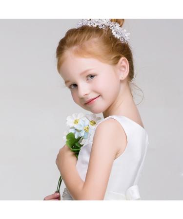 Crystal and Pearl Flower Girl Headband for Ballet, Weddings, Performances - Buy Online on GoSupps.com