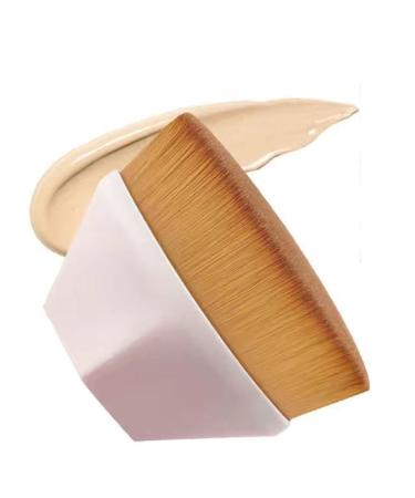 Foundation Brush Hexagon Foundation Brush Flat Top Foundation Brush Foundation Brush for Liquid Makeup Foundation Makeup Brush for Women with Bonus Protective Case