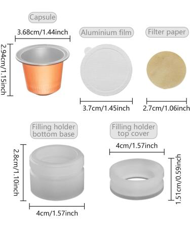  Fafeicy Fafeicy Coffee Capsule DIY Preservation Cup Various Flavours Aluminium Aluminium Lid Filtering Paper and Spoon for a Consistent Taste and Fragrance 60% - Buy Online on GoSupps.com