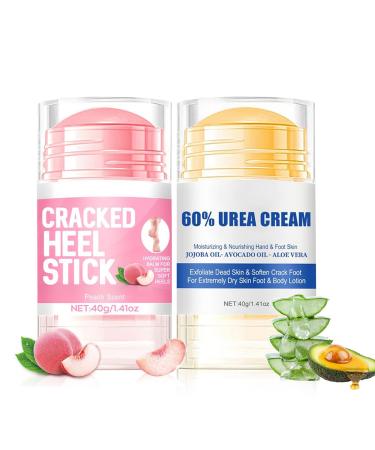 Lot de 2 cr mes pour les pieds cr me hydratante pour les pieds b ton de r paration pour talons pieds hydratants et doux cr me de r paration des mains et des pieds pour femmes et hommes
