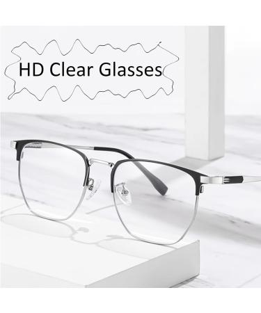 Anti-Blue Light Reading Glasses for Men & Women - Super Light Titan Alley 2.5x (Black Silver) - Buy Online on GoSupps.com