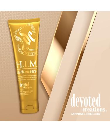 Devoted Creations H.I.M Billionaire Dark Tanning Lotion 8.5 oz - Rich Bronzing Formula with Color Correctors - Buy Online on GoSupps.com