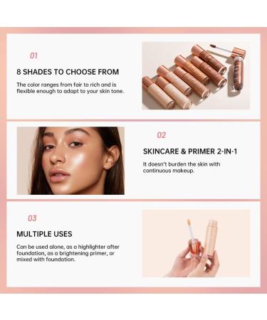 Halo Glow Liquid Face Filter - Complexion Booster for Glowing Skin | Hyaluronic Acid Vegan & Cruelty-Free - 1.06 OZ - Buy Online on GoSupps.com