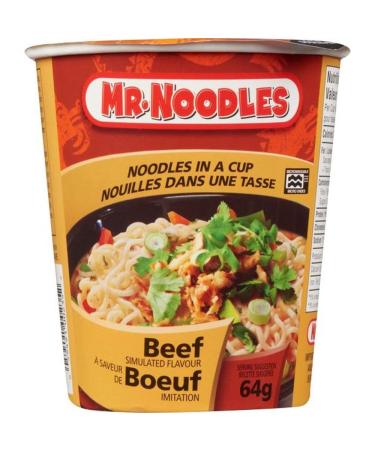 Mr. Noodles Noodles in a Cup-Beef - Beef - 64 g - 12 / Carton