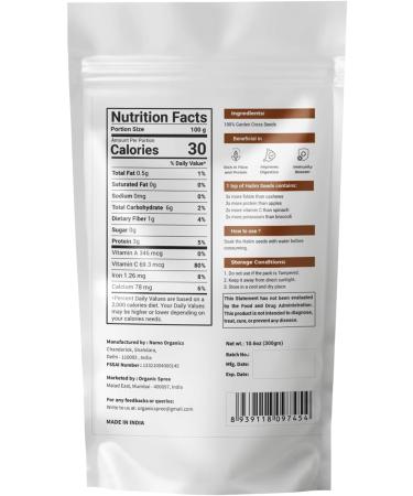 Organic Spree Halim Seeds 300gm (10.6oz) - Garden Cress Seeds - Aliv Seeds Pure and Natural - Buy Online on GoSupps.com