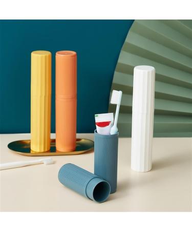 Portable Toothbrush Holder with Cover - Travel Organizer & Bathroom Accessory - Orange Toothbrush Box - Buy Online on GoSupps.com