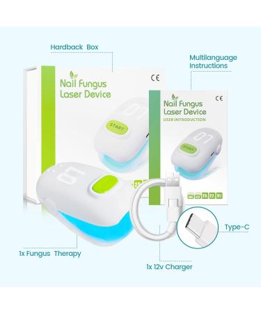 Nail Fungus Cleaning LaserDevice for Onychomycosis Revolutionary Home Use Nail-fungus Remover Upgraded Highly Effective Rechargeable Nail Fungus Treatment Device Improving the Health of Unsightly Nails for Fingernails and Toenails (Upgrade Version Two Pie - Buy Online on GoSupps.com