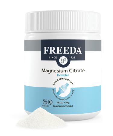 Magnesium Citrate Powder Pure Magnesium Powder Drink Mix for Relaxation Digestion & Muscle Support Made in USA Gluten-Free Vegan Magnesium Supplement for Adults & Children 16 oz