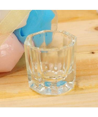 Solustre 2-Piece Dappen Dish Set - Glass Crystal Shell Nail Art Tools for Acrylic Liquid & Powder Manicure Care - Buy Online on GoSupps.com