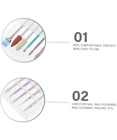 IWOWHERO 1 Set Nail Polisher Manicure Head Nail Files for Natural Nails Kit Cuticle Nail Drill Bit Nail Drill Bit Accessory Manicure Bits Nail Filer Head Nail Drill Bits Nail Set Alloy - Buy Online on GoSupps.com