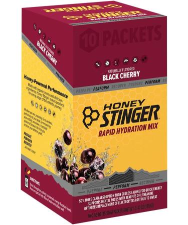 Honey Stinger Perform Rapid Hydration Powder | Black Cherry Electrolyte Multiplier for Exercise - 10 Packets - Buy Online on GoSupps.com