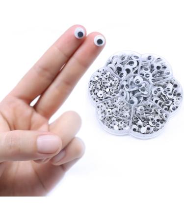 700 Googly Wiggle Eyes Self-Adhesive Assorted Sizes - DIY Scrapbooking Crafts - Black & White - Buy Online on GoSupps.com