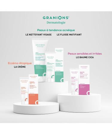 CICA Healing Cream - GRANIONS Dermatologie - Moisturizing Cream for Babies Children Adults - Vegetable Glycerine + Zinc + Copper - Soothing Balm - Sensitive and Irritated Skin - Face and Body - 40 - Buy Online on GoSupps.com
