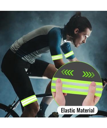 O-kinee Reflective Ligaments | Self-Adhesive Reflector Tape & Safety Band for Joggers & Cyclists - 4 Pack Gray Green - Buy Online on GoSupps.com