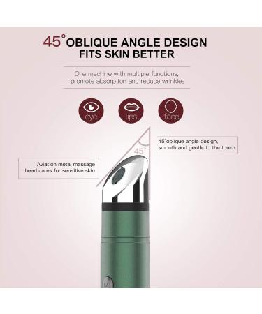 PELCAS Eye Massager Wand - Four Modes USB Rechargeable, Green | Facial Skin Care Device - Buy Online on GoSupps.com